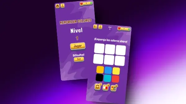 Colors Games, juego móvil de agilidad mental con colores y secuencias