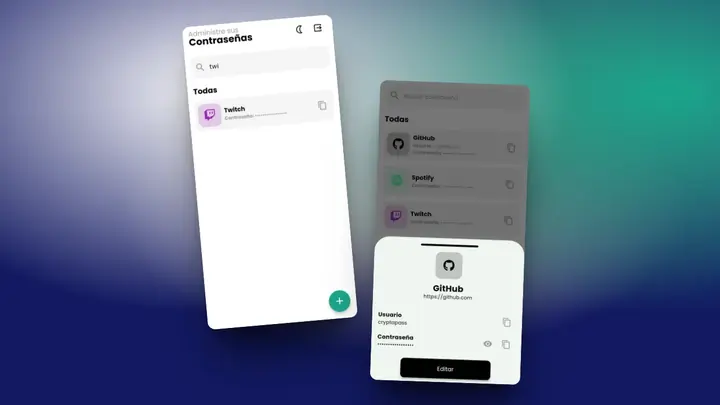 CryptaPass, aplicación móvil para guardar contraseñas de forma local y segura